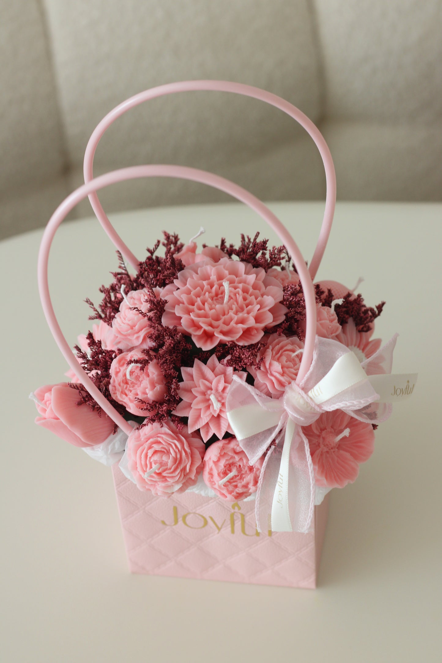 Candle Bouquet – Pink (Petite)