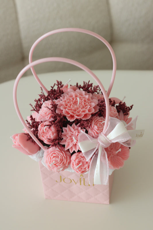 Candle Bouquet – Pink (Petite)