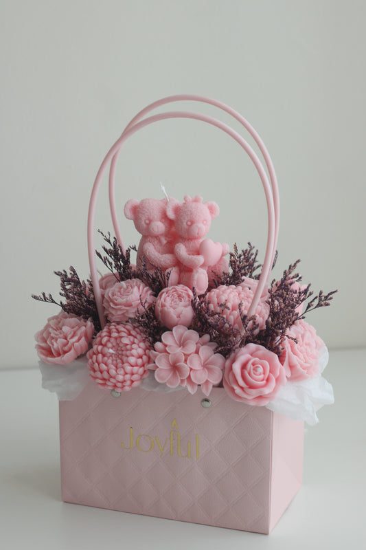 Candle Bouquet – Pink