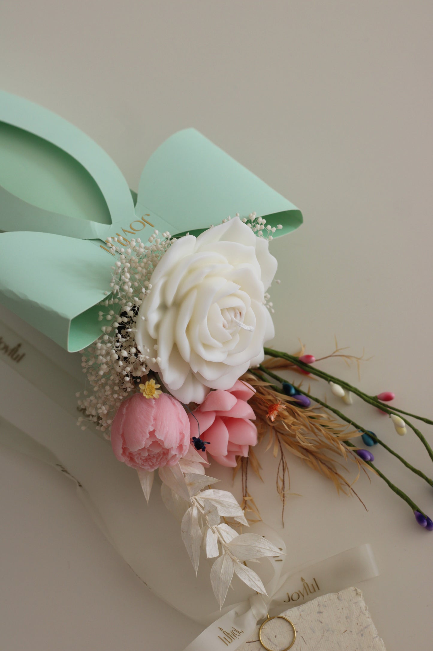 Bloom Charm Arrangement — Mint Serenity