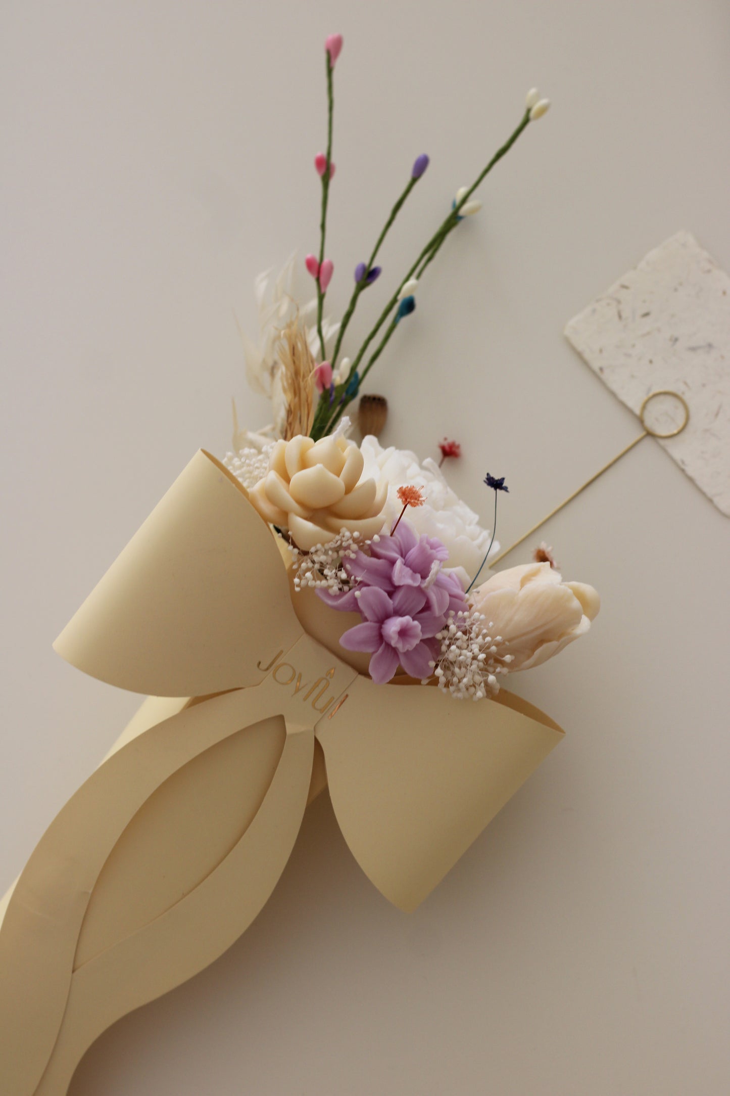 Bloom Charm Arrangement — Buttercream Yellow