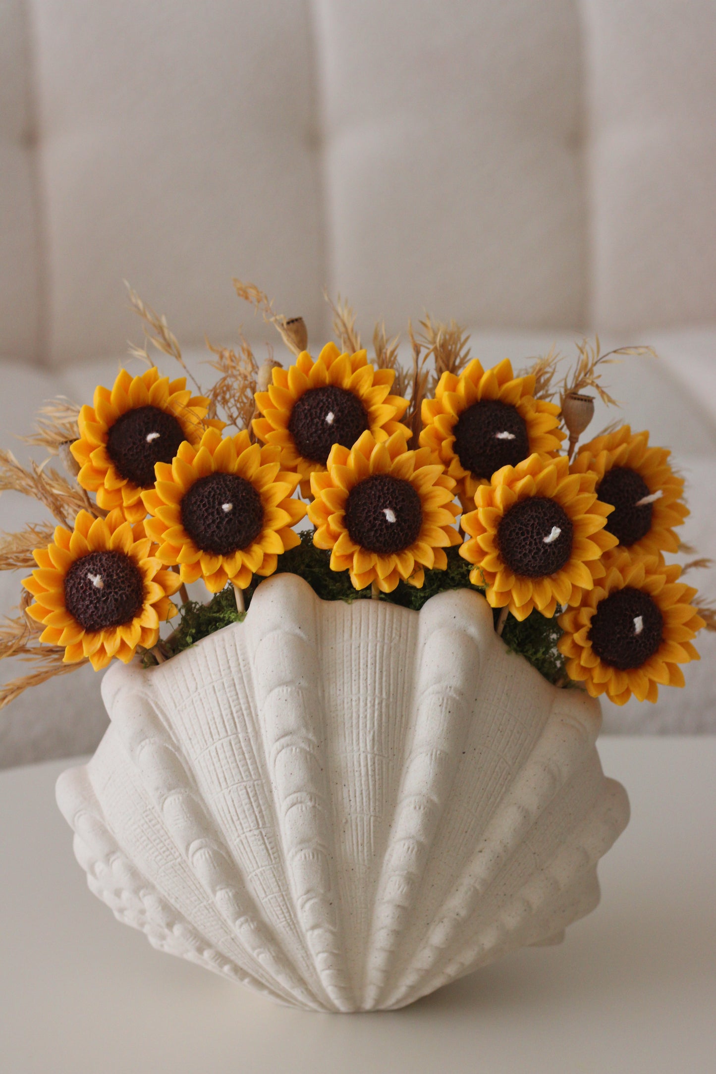 Sunflower Shell Arrangement 🌻