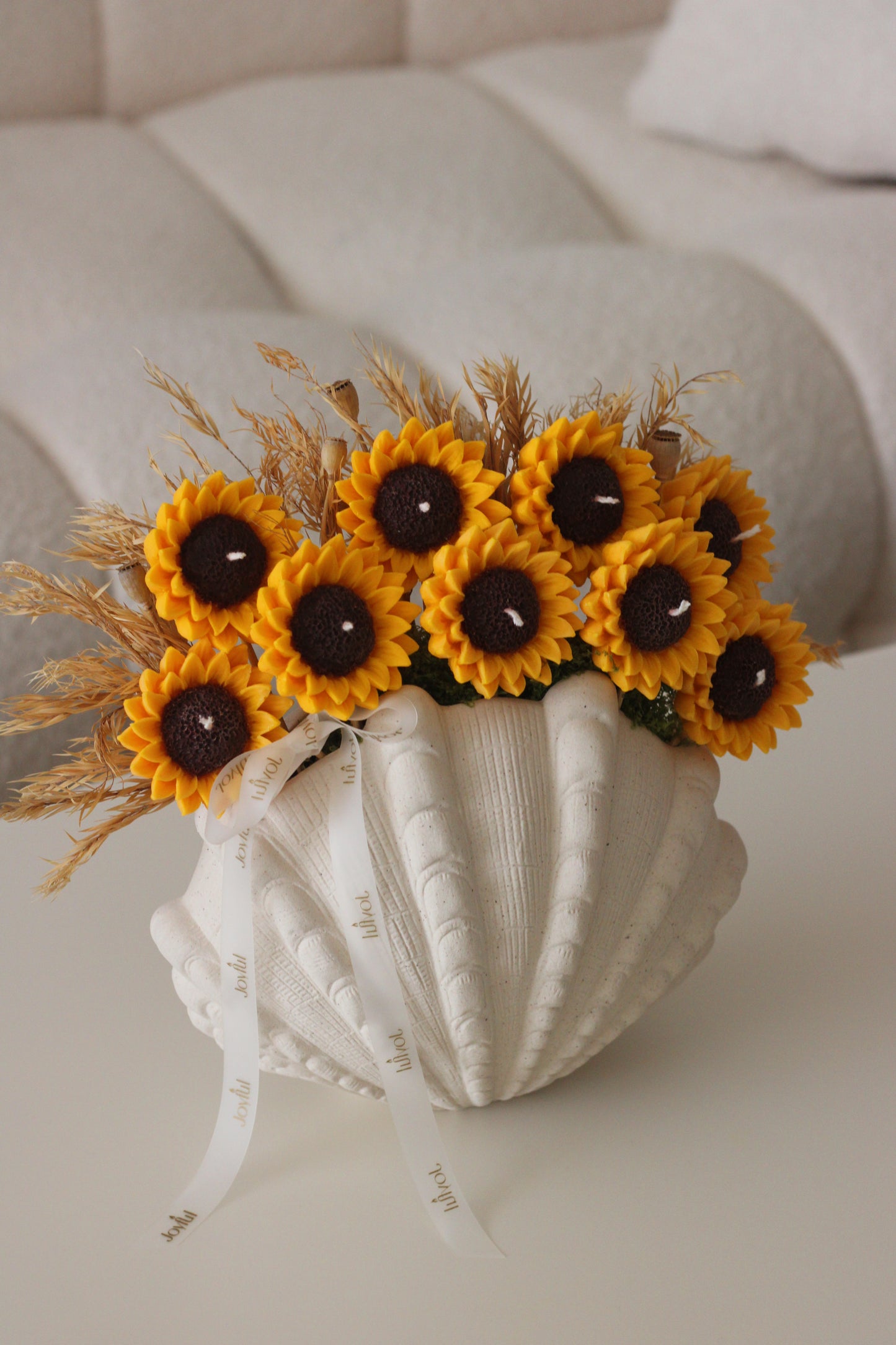 Sunflower Shell Arrangement 🌻