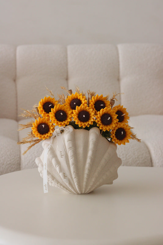 Sunflower Shell Arrangement 🌻