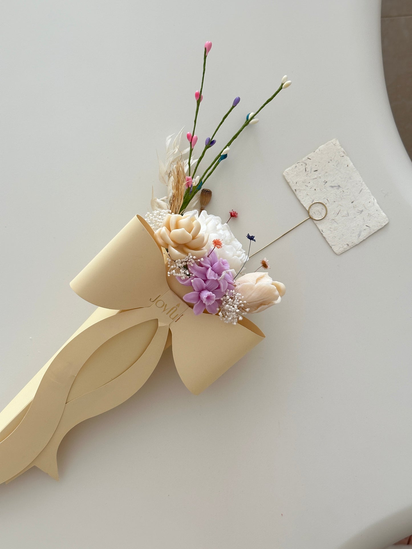 Bloom Charm Arrangement — Buttercream Yellow