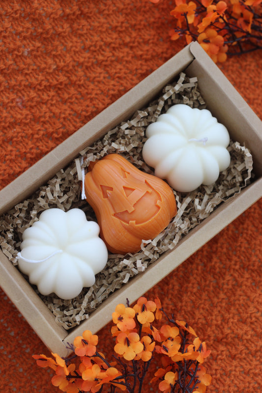 Medium autumn candle gift box by Joyful Candles