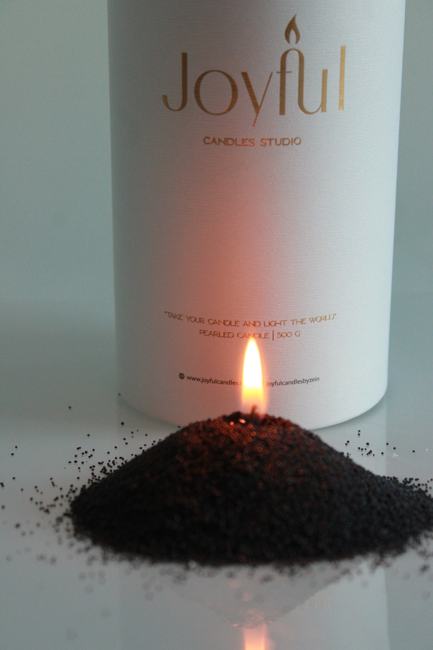 Pearled Candle - Black