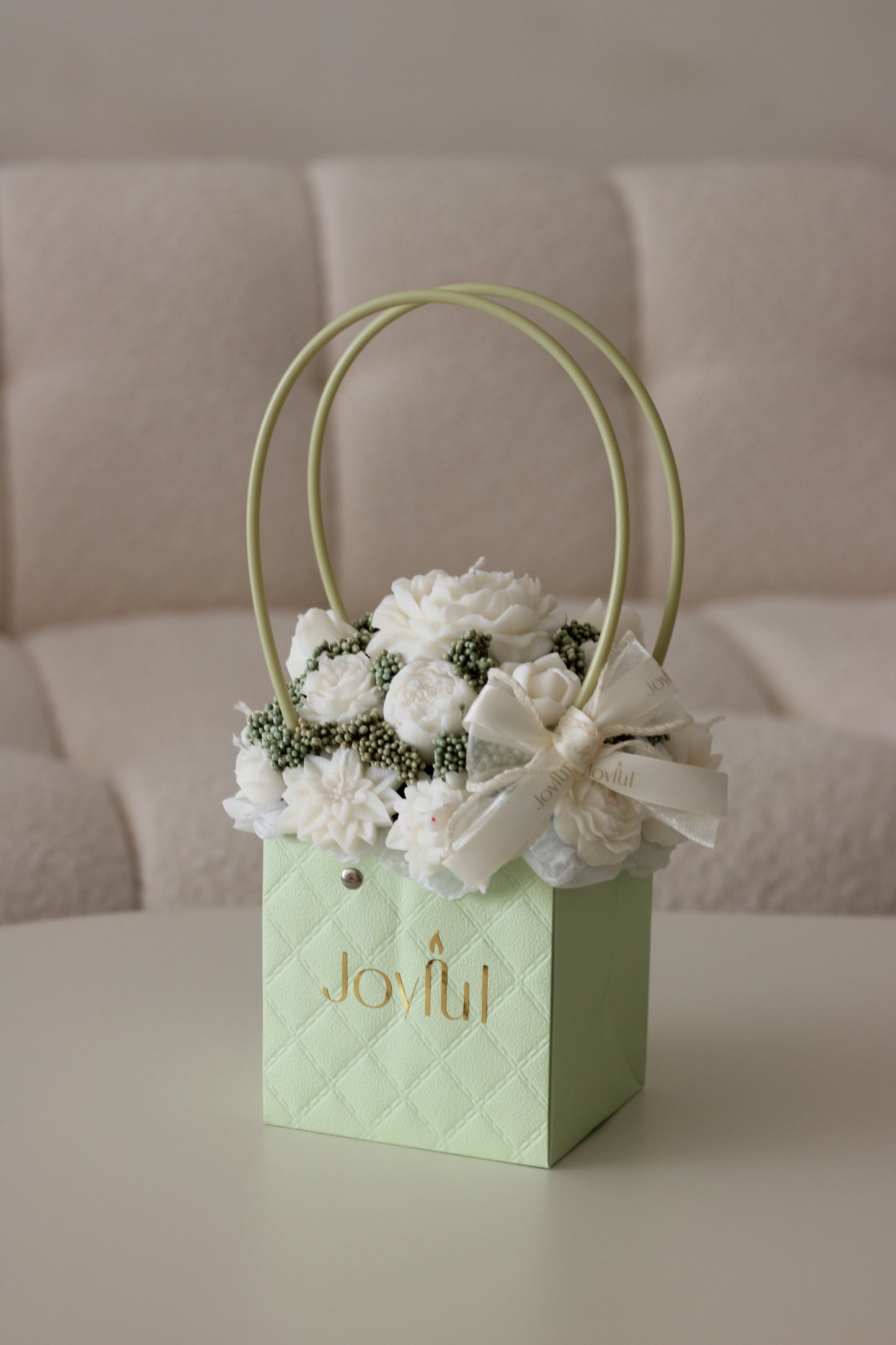 Candle Bouquet – Green (Petite)