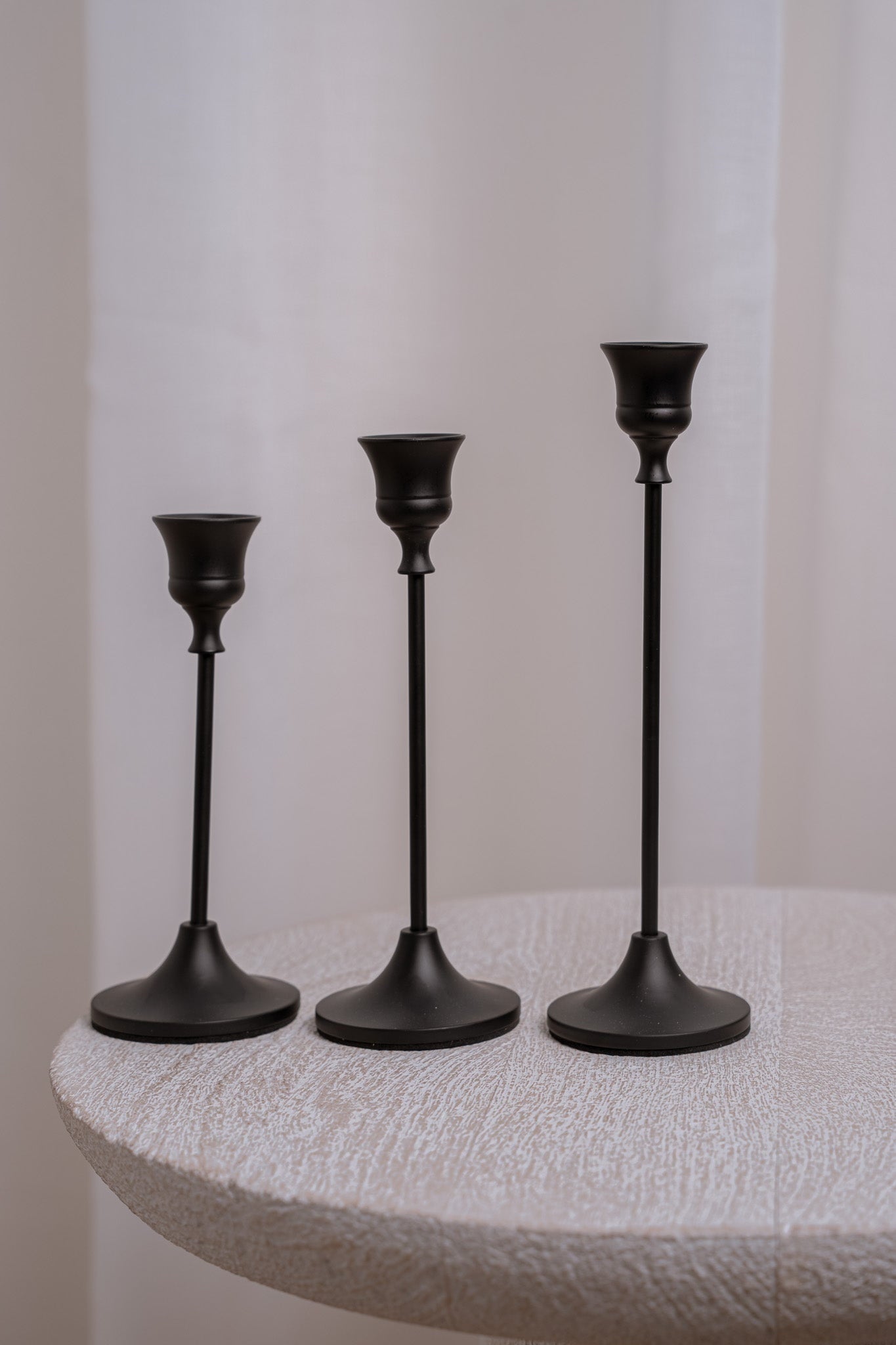 Premium Candle Holders - Black