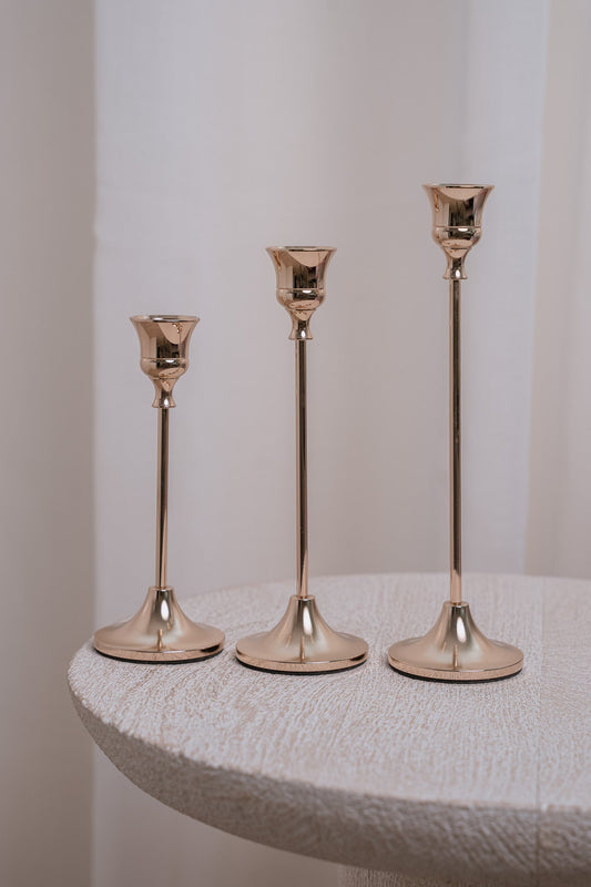 Premium Candle Holders - Gold